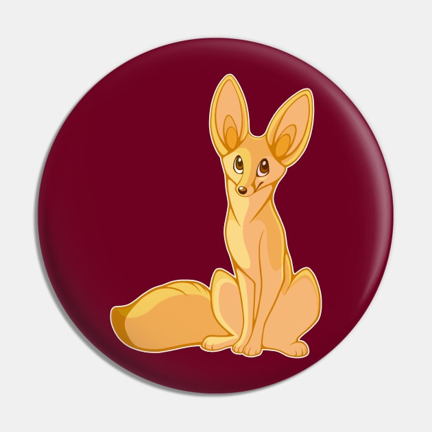 Fennec Fox Pin by FlannMoriath