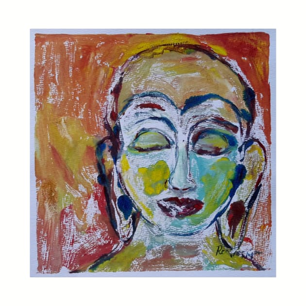 Happy Thoughts, love and compassion Buddha impression by Renart