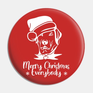 Merry Christmas Everybody- Doggy in a hat! Pin