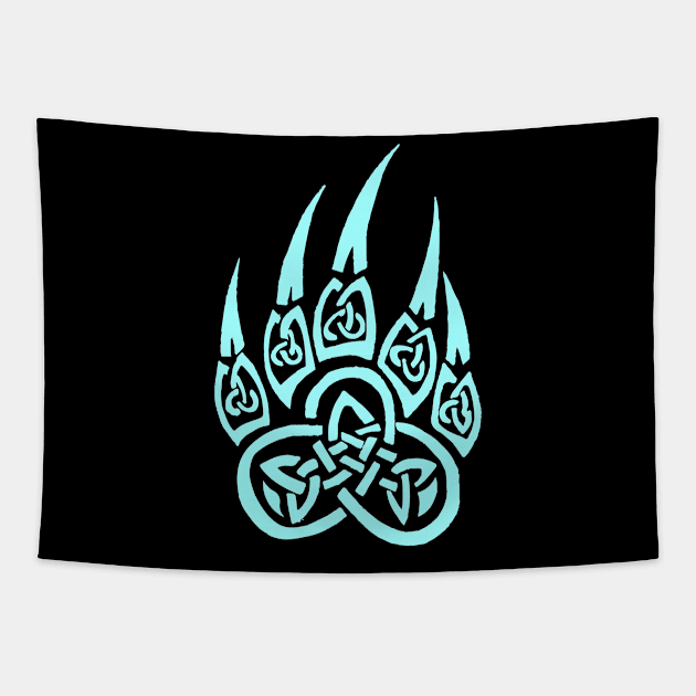 Celtic wolf paw Tapestry by Lamink