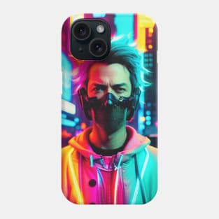 Abstract Cyberpunk Man Phone Case