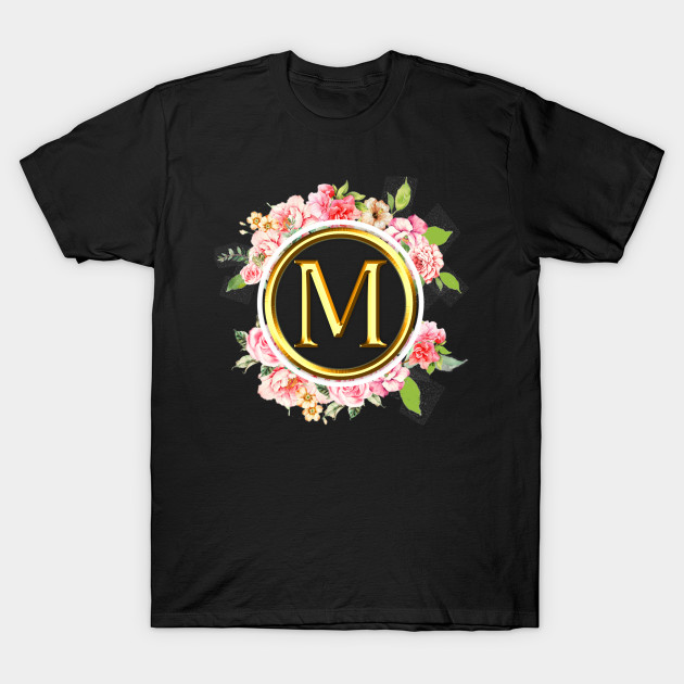 Letter M Shirt Alphabet Letter M Different Colors Letter M T