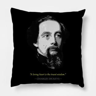 Charles Dickens Quote Pillow