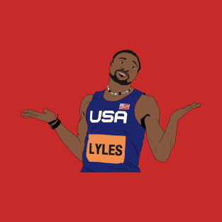 Noah Lyles Sprinter Track & Field Olympics Paris T-Shirt