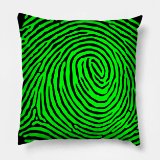 CSI Glowing Fingerprint Crime Scene Pillow