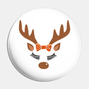 Christmas Time Cute Reindeer Pin