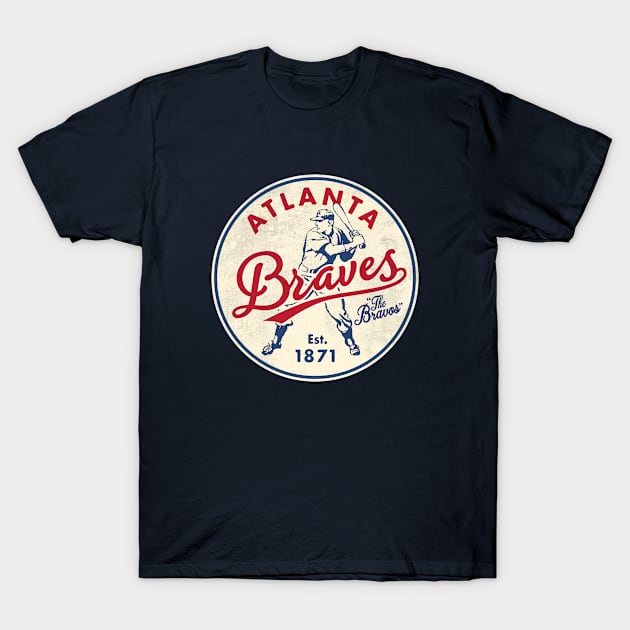 Old Style Atlanta Braves by © Buck Tee Originals - Atlanta Braves