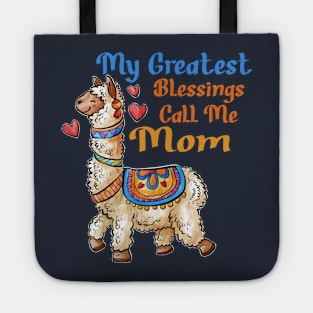 My Greatest Blessings Call Me Mom No Prob Llama Mother's day Tote