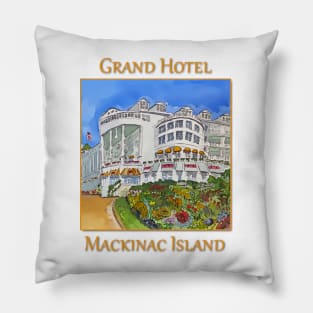 Grand Hotel in Mackinaw Island, Michigan Pillow