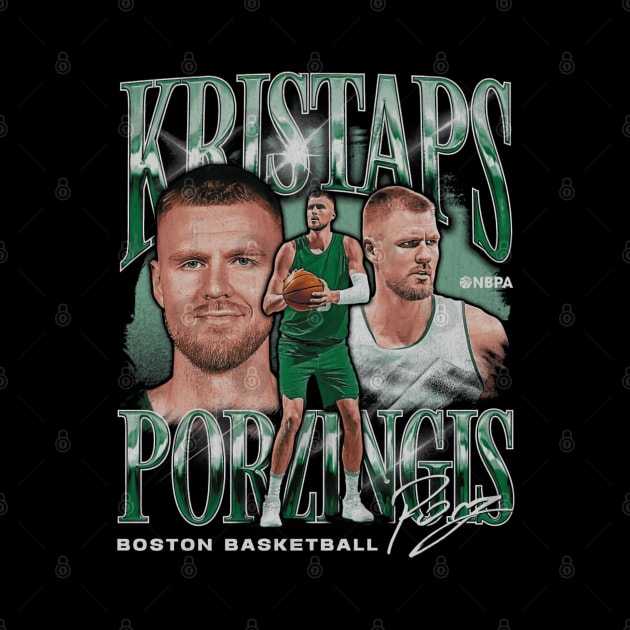 Kristaps Porzingis Boston Vintage by ClarityMacaws