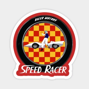 Speed Racer Leap - Tire Magnet