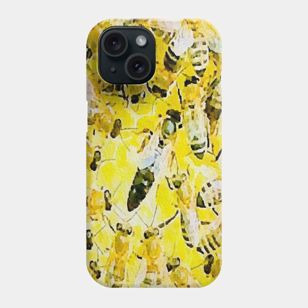 Swarm of bees Phone Case by Banyu_Urip