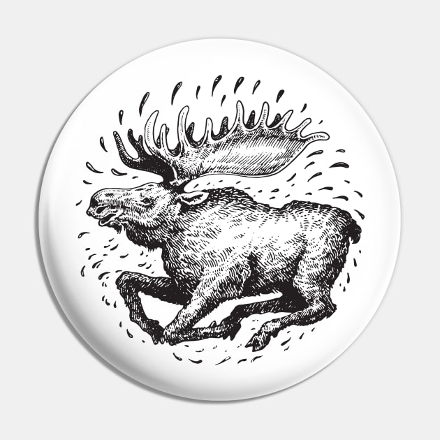 Moose Pin by calebfaires