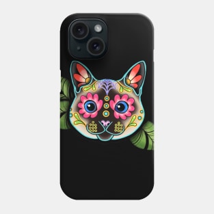 Siamese Cat - Day of the Dead Sugar Skull Kitty Phone Case