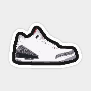 AIR JORDAN III RETRO PIXELATED ART SHOE COLLECTION Magnet