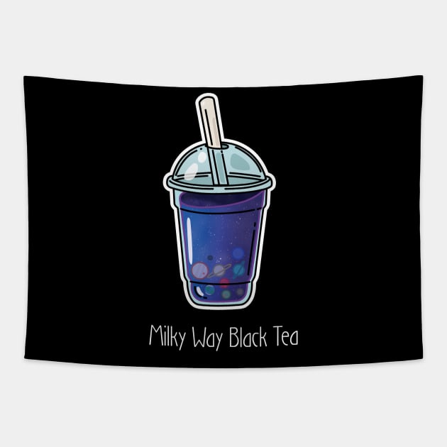 Milky Way Black Tea Tapestry by Creative Wiz