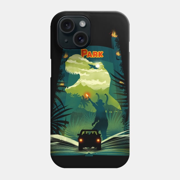 Jurassic Book Phone Case by DANDINGEROZZ