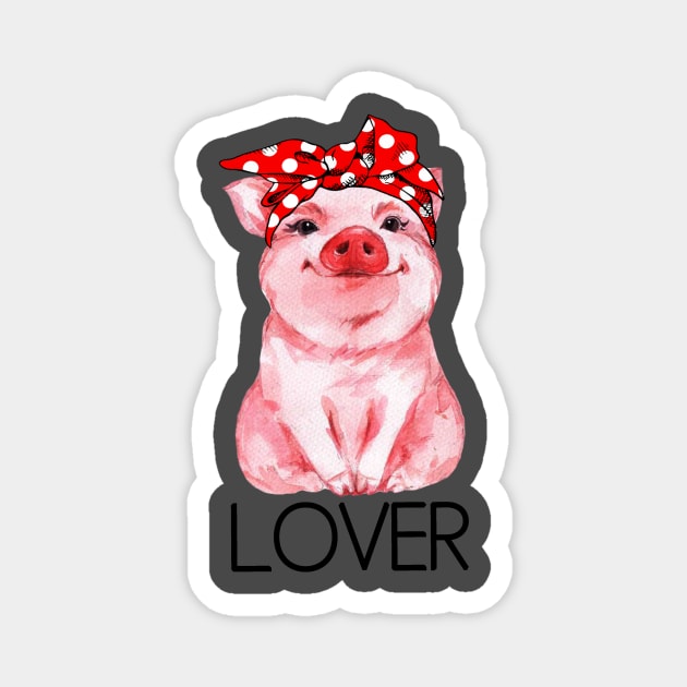 Pig Bandana. Magnet by tonydale