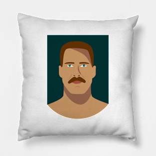 A Man with Moustache Pillow