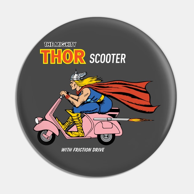 Thor Scooter Pin by Chewbaccadoll