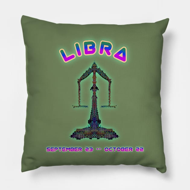 Libra 1b Sage Pillow by Boogie 72