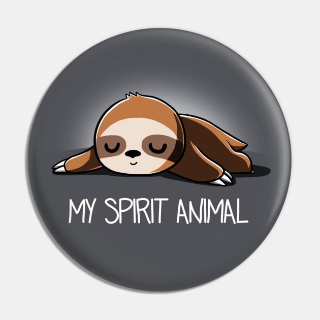 Cute Funny Sloth Lazy Animal Lover Quote Artwork Pin by LazyMice