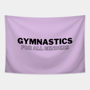 Gymnastics For All Genders (Black 1) Tapestry