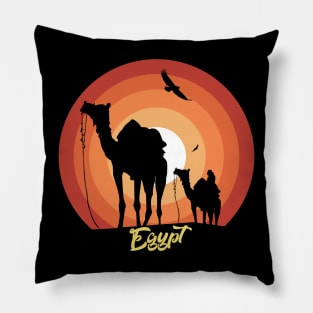 Camels of Egypt Pillow