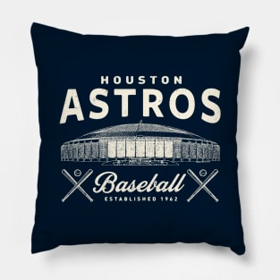 Vintage Houston Astros by Buck Tee Pillow