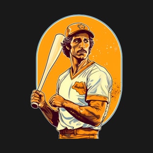 Retro Baseball Player T-Shirt