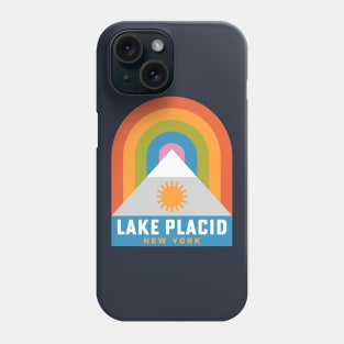Lake Placid Adirondacks Mountains New York Rainbow Phone Case