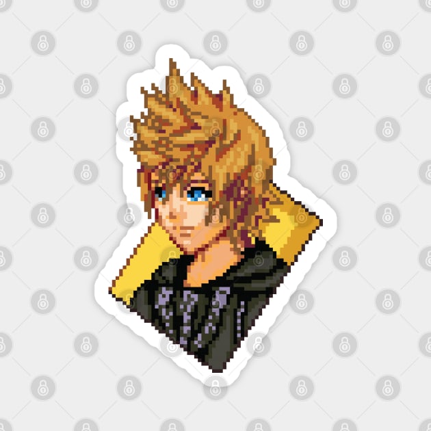 Organization XIII Roxas Pixel Art Magnet by inotyler