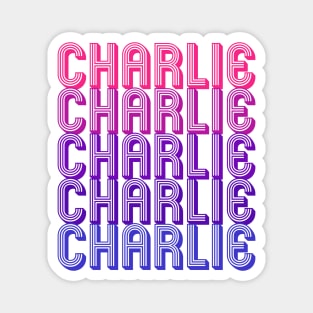 Charlie - Retro Minimal Line Pattern Magnet