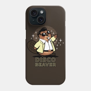 Disco Beaver Original Kawaii Cute Funny Retro 70's Beaver Cartoon Meme Phone Case