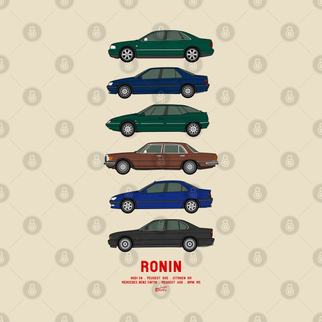 Ronin movie car collection by RJW Autographics