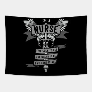 Funny 30th Birthday Nurse Gift Idea Tapestry
