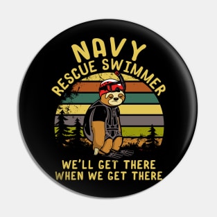 Sloth Rescue Swimmer Pin