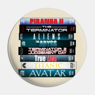 James Cameron Cassete Movie retro Pin