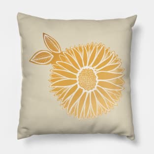 Chalk Sunflower Pillow