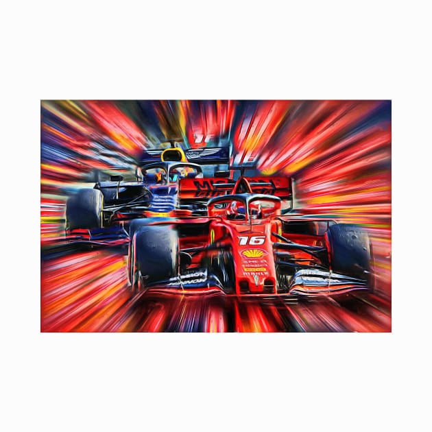 Leclerc leading Verstappen by DeVerviers