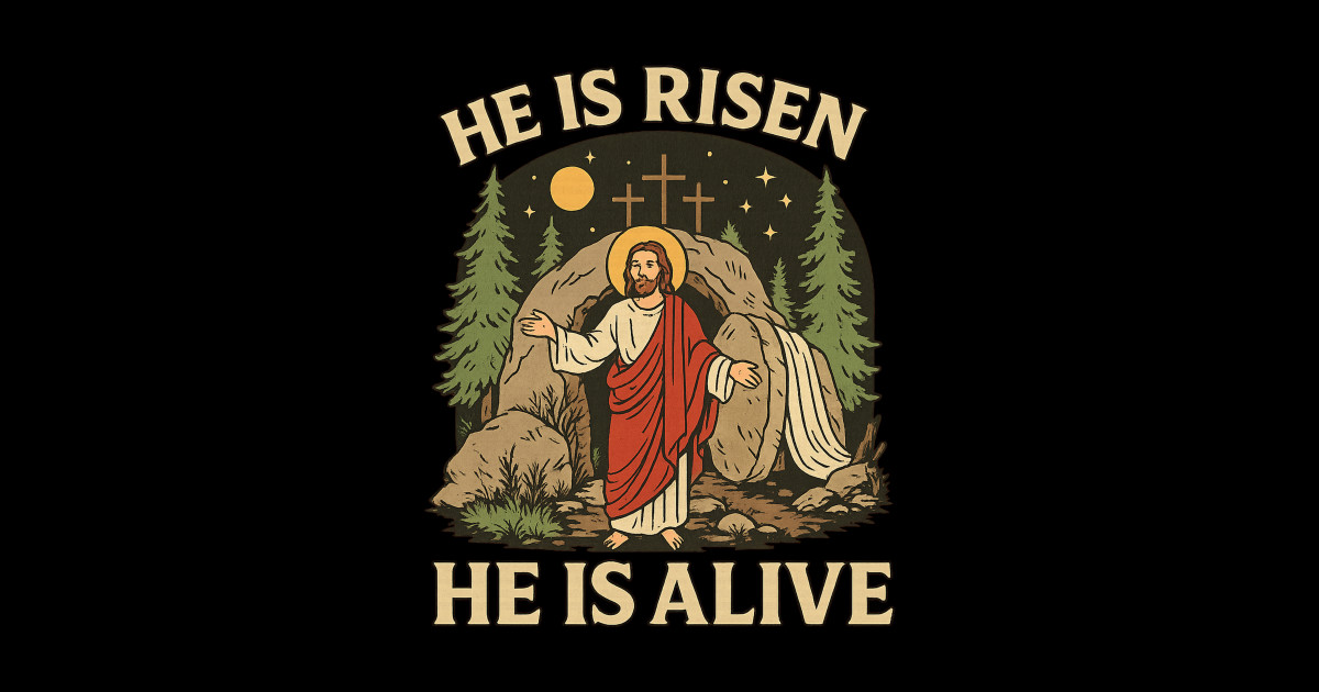 Jesus Coming Out Of My Cave – He Is Risen Meme Vintage Design - Jesus ...