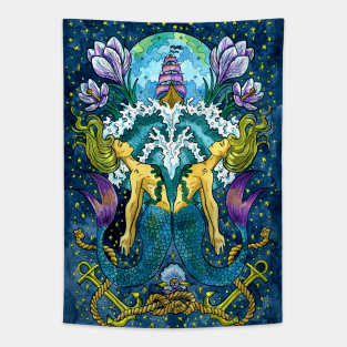 Pisces (Fish). Zodiac Design. Tapestry