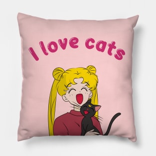 I love cats Pillow