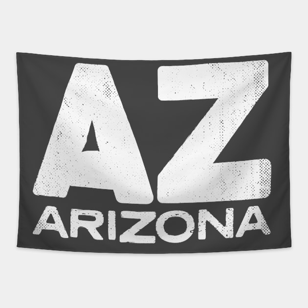 AZ Arizona State Vintage Typography Tapestry by Commykaze