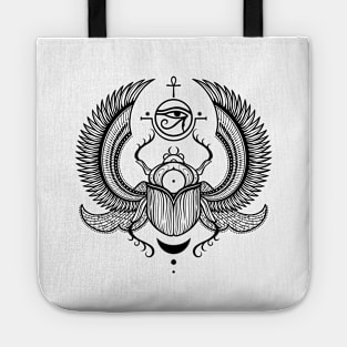 Sacred Scarab. Egyptian Beetle Tote