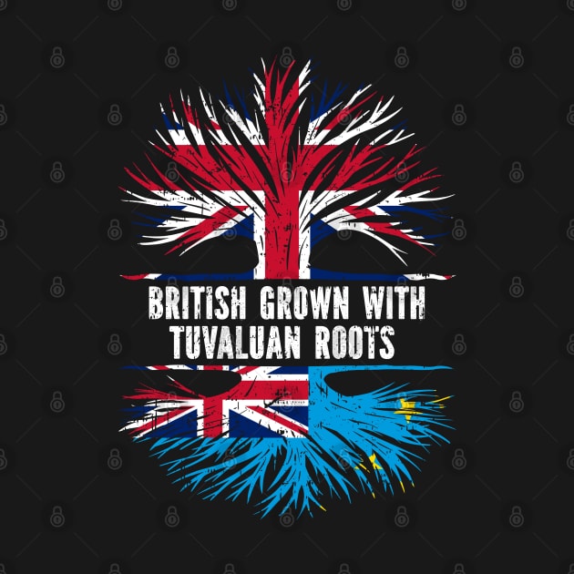 British Grown with Tuvaluan Roots UK Flag England Britain Union Jack by silvercoin