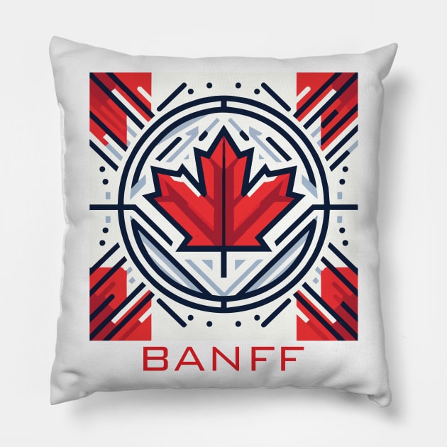 Banff BC Canada Pillow by Heartsake