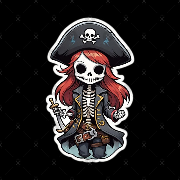 Skeleton Pirate Girl 1 by Grave Digs