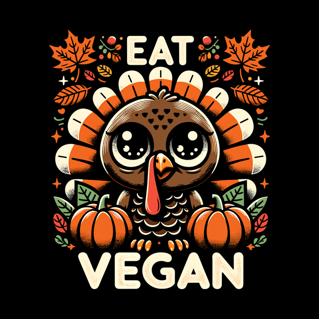 Whimsical Thanksgiving Turkey - Eat Vegan by Indigo Lake