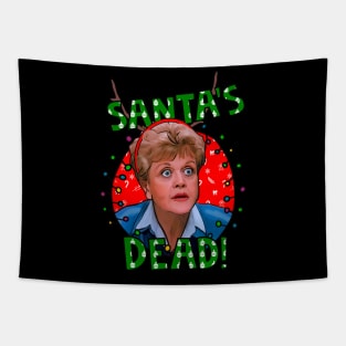 Murder She Wrote - Santa's Dead! Jessica Fletcher Christmas Tapestry